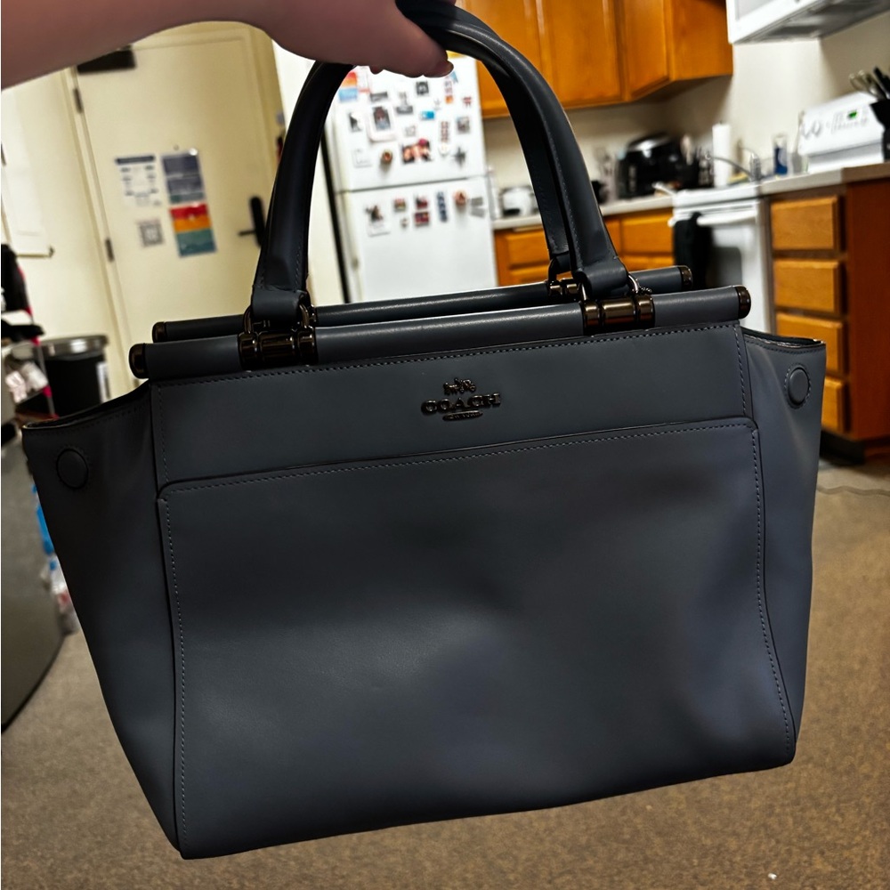 Coach Teal Leather Bag